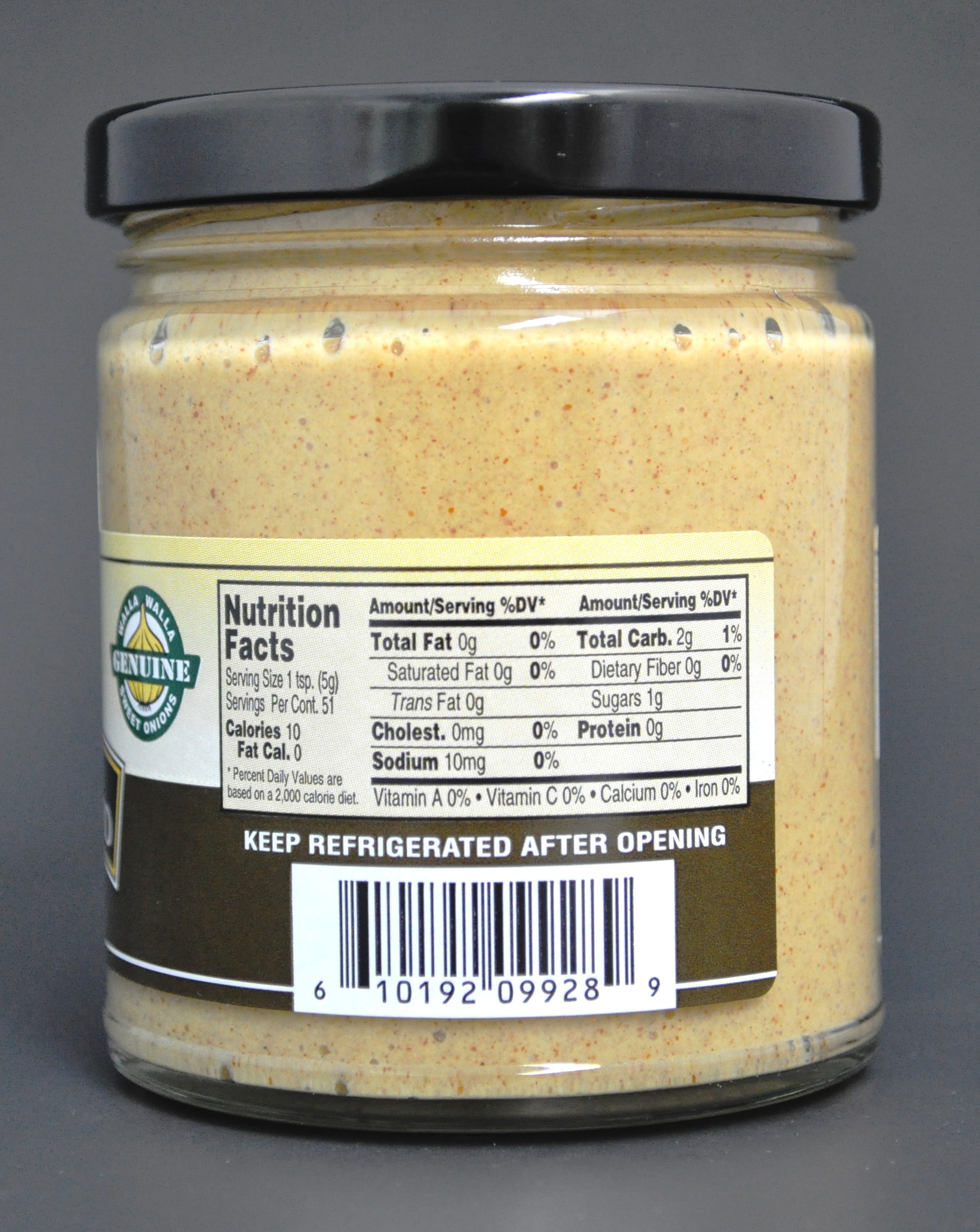 AJ’s Natural Walla Walla Sweet Onion Mustard the Original 9oz. The