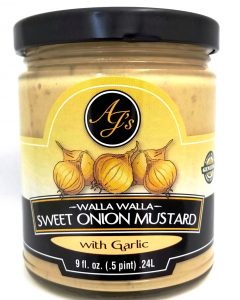 AJ’s Walla Walla Sweet Onion Mustard with Roasted Garlic