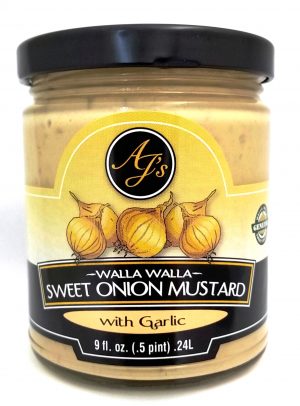 AJ’s Walla Walla Sweet Onion Mustard with Roasted Garlic