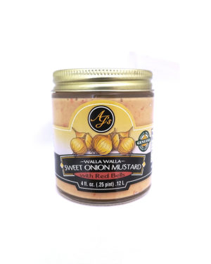 AJ’s Walla Walla Sweet Onion Mustard with Red Bells - Image 2