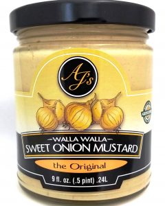 AJ's Walla Walla Sweet Onion Mustard the Original