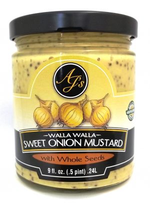 AJ’s Walla Walla Sweet Onion Mustard with Whole Seeds