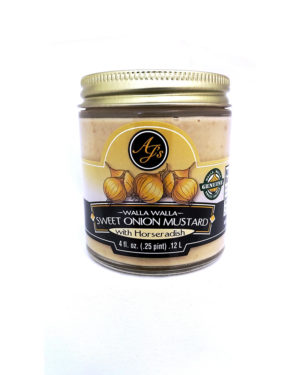 AJ’s Walla Walla Sweet Onion Mustard with Horseradish - Image 3