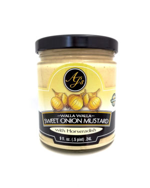 AJ’s Walla Walla Sweet Onion Mustard with Horseradish - Image 2