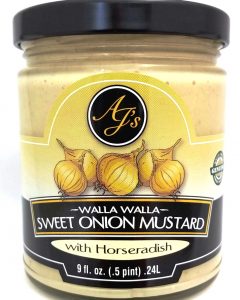 AJ’s Walla Walla Sweet Onion Mustard with Horseradish