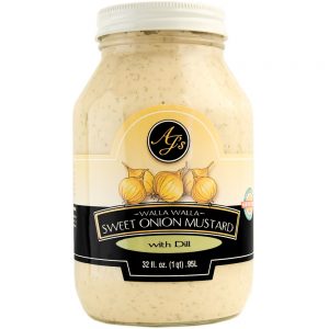 AJ's Walla Walla Sweet Onion Mustard With Dill - 32 oz