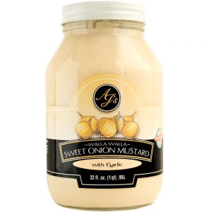 AJ's Walla Walla Sweet Onion Mustard With Roasted Garlic - 32 oz