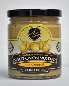 AJ’s Natural Walla Walla Sweet Onion Mustard the Original 9oz.